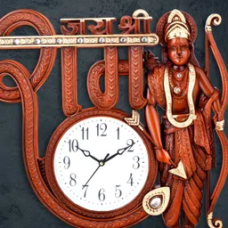 Attractionz Red Round Textured Contemporary Wall Clock-0