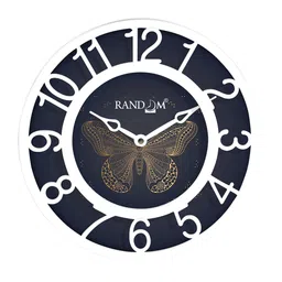 RANDOM Black & White Printed Contemporary Wall Clock-image-94