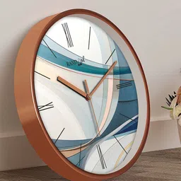 RANDOM Pink & White Printed Contemporary Wall Clock-36