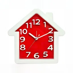 Sigaram Red Abstract Shaped Contemporary Wall Clock-picture-6