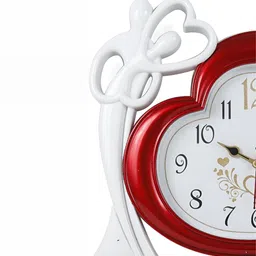 Sigaram Red Abstract Shaped Regular Wall Clock image 3