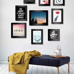 Art Street Set of 9 Black Wall Photo Frames-28