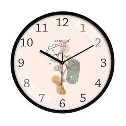 RANDOM Black & White Print Dial Wall Clock image 1
