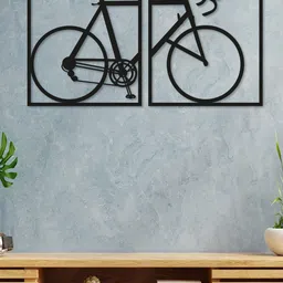 Art Street Black Cycle Design Wall Decor-image-23