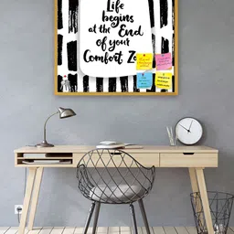ArtzFolio Printed Wooden Bulletin Board With Sticky Notes image 2