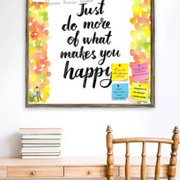 ArtzFolio  Just Do More Of What Makes You Happy Printed Wooden Bulletin Board image 3