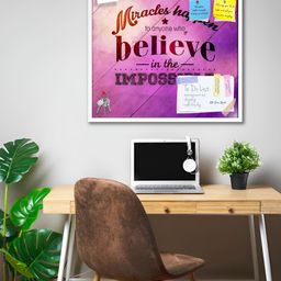 ArtzFolio White Printed Wooden Bulletin Board With Sticky Notes image 3