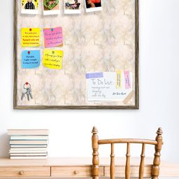ArtzFolio Pink & Peach-Coloured Printed Wooden Bulletin Board With Push Pin & Sticky Notes image 3