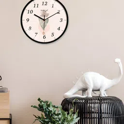RANDOM Black & Peach Printed Dial Wall Clock image 3