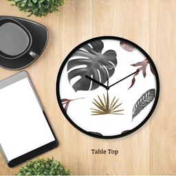 RANDOM White & Black Printed Analogue Wall Clock image 4