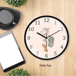 RANDOM Black & White Print Dial Wall Clock image 4