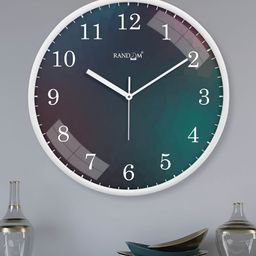 RANDOM Black & Green Printed Dial Wall Clock image 5