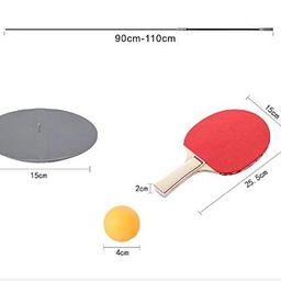 Toy Imagine Deluxe Ping Pong Training Set Improve Your Table Tennis Skills at Home with Two Professional Grade peddles, 4 Ball, 1 Flexible Rod & Ping Pong Training Metal Base image 2