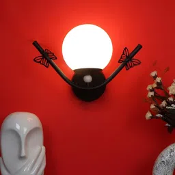 ELIANTE Black and White Iron Contemporary Spherical Shaped Wall Lamp-image-20