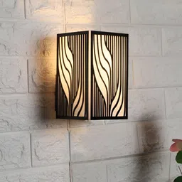 ELIANTE Black Iron Contemporary Rectangle Wall Lamp-image-21