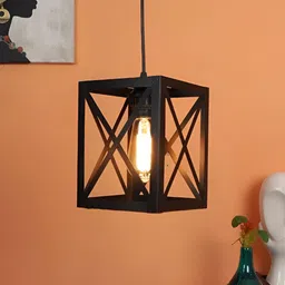 ELIANTE Black Iron Contemporary Abstract Shaped Wall Lamp-image-6