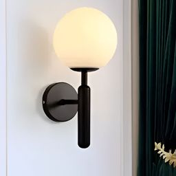 Areezo Black & White Iron Spherical Contemporary Wall Lamp-21