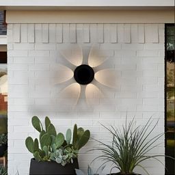 SPARK WORLD White Acrylic Contemporary Abstract Shaped Wall Lamp-36