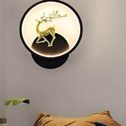 Areezo Black Spherical Wall Lamp Without Bulb-image-45