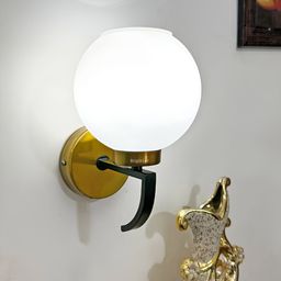 BrightLyt White Metal Spherical Wall Lamp-44