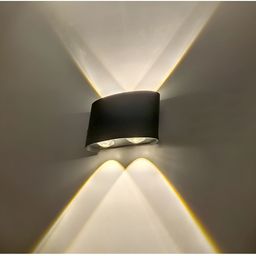 SPARK WORLD Black Quirky Abstract Shaped Wall Lamp-4