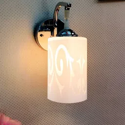 Lyse Decor Silver Toned Metal Cylinder Wall Lamp-image-69