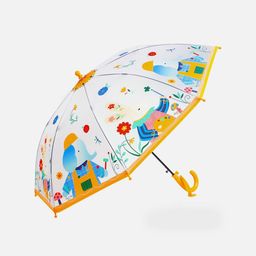 Little Surprise Box Yellow Elephant Rabbit Transparent Umbrella-image-31