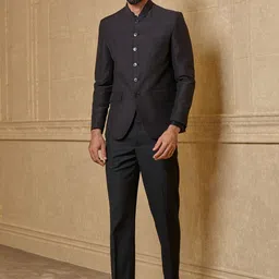 Tasva Single Breasted Bandhgala Blazer-picture-9