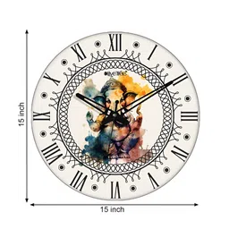 OLIVE TREE White & Black Printed Analogue Contemporary Wall Clock-image-40