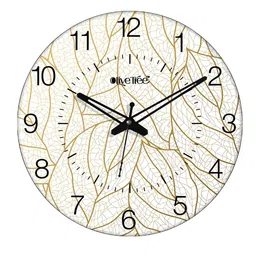 OLIVE TREE White & Black Printed Analogue Contemporary Wall Clock-image-43