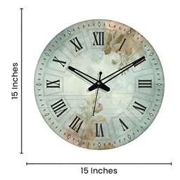 OLIVE TREE Green & Black Printed Analogue Contemporary Wall Clock-image-79
