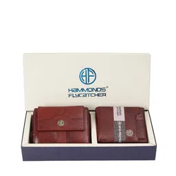 HAMMONDS FLYCATCHER Unisex 2 Textured Leather Two Fold Wallet image 1