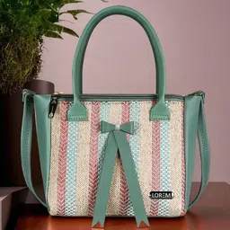 LOREM Textured Structured Handheld Bag image 1