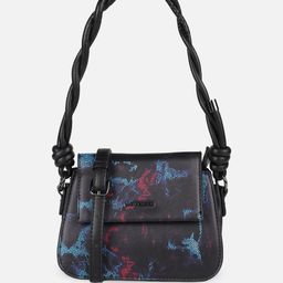 Van Heusen Abstract Printed PU Structured Sling Bag-25