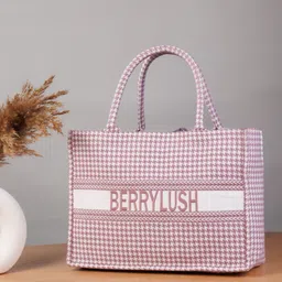 Berrylush Checked Structured Handheld Bag-42