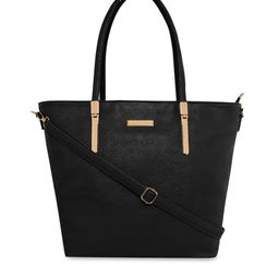 GIORDANO Women Black Textured Shoulder Bag-image-16