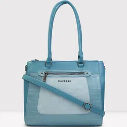 Caprese Colourblocked PU Structured Shoulder Bag with Tasselled-4