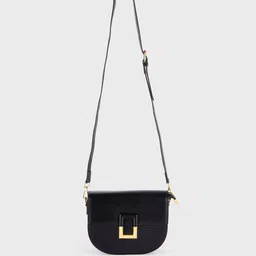 20Dresses Black Structured Sling Bag-image-24