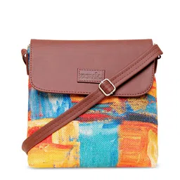 ZOUK Printed Structured Sling Bag image 2