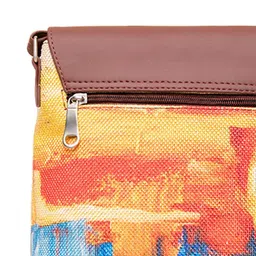 ZOUK Printed Structured Sling Bag image 3