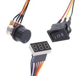 12V 24V 36V 40A PWM DC Motor Speed Controller Forward Reverse Adjustable Knob Switch with Case image 3