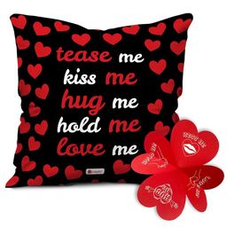 Indigifts Black & Red Printed Cushion With Filler-picture-15