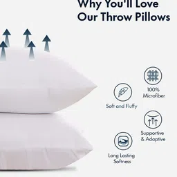 Seevo Set of 2 White Square Cushion Insert image 3