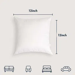 Seevo Set of 2 White Square Cushion Insert image 5