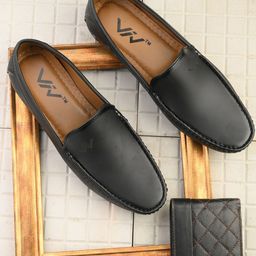 VIV Men Round Toe Slip-On Loafers-36