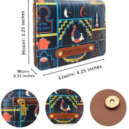 Funk For Hire Printed PU Water Resistant Two Fold Wallet image 3