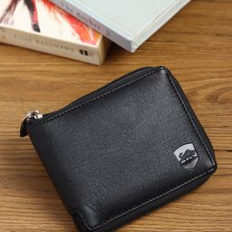 SAMTROH Men PU Zip Around Wallet-19
