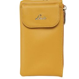 Lavie Kami Women Mustard Multi Utility Mobile Pouch-image-7