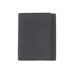Kara Men Black Leather Solid Three Fold Wallet-image-26