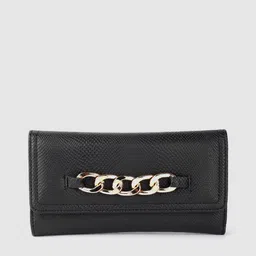 Lino Perros Women Snakeskin Textured Three Fold Wallet-3